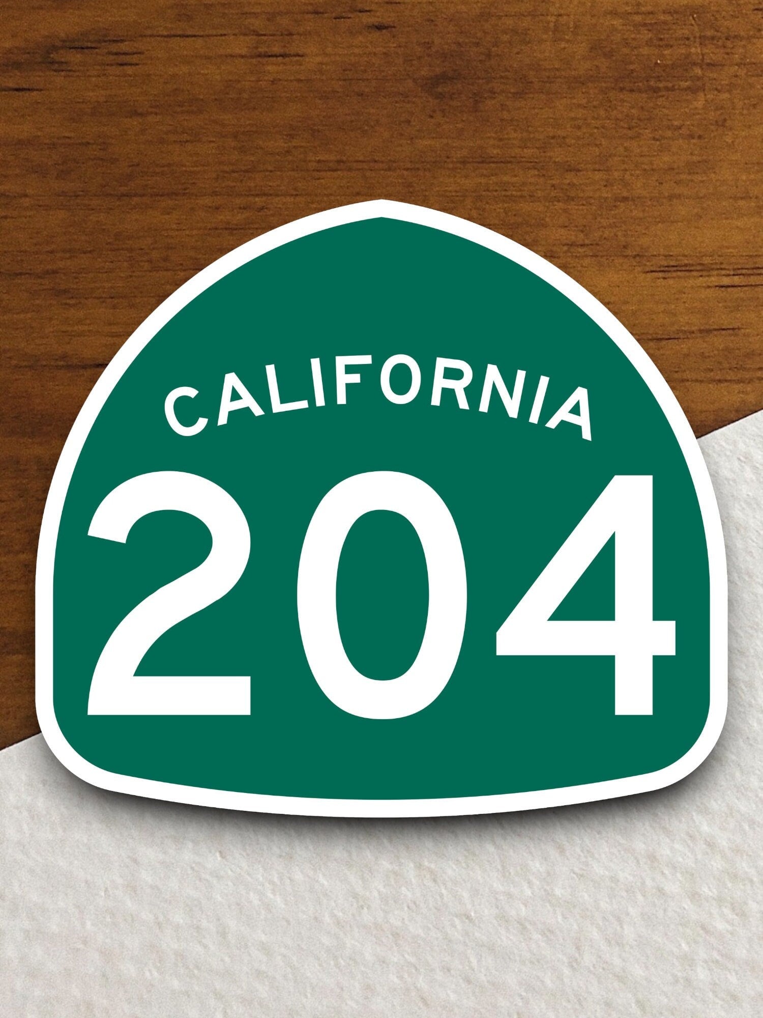 California state route 204 road sign sticker, road trip sticker, highway sign, room decor, travel sticker