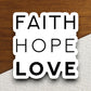 Faith hope love sticker, hope sticker, Religious Sticker, Faith Sticker, Worship Sticker, Christian Sticker, Scripture Sticker, Room Décor