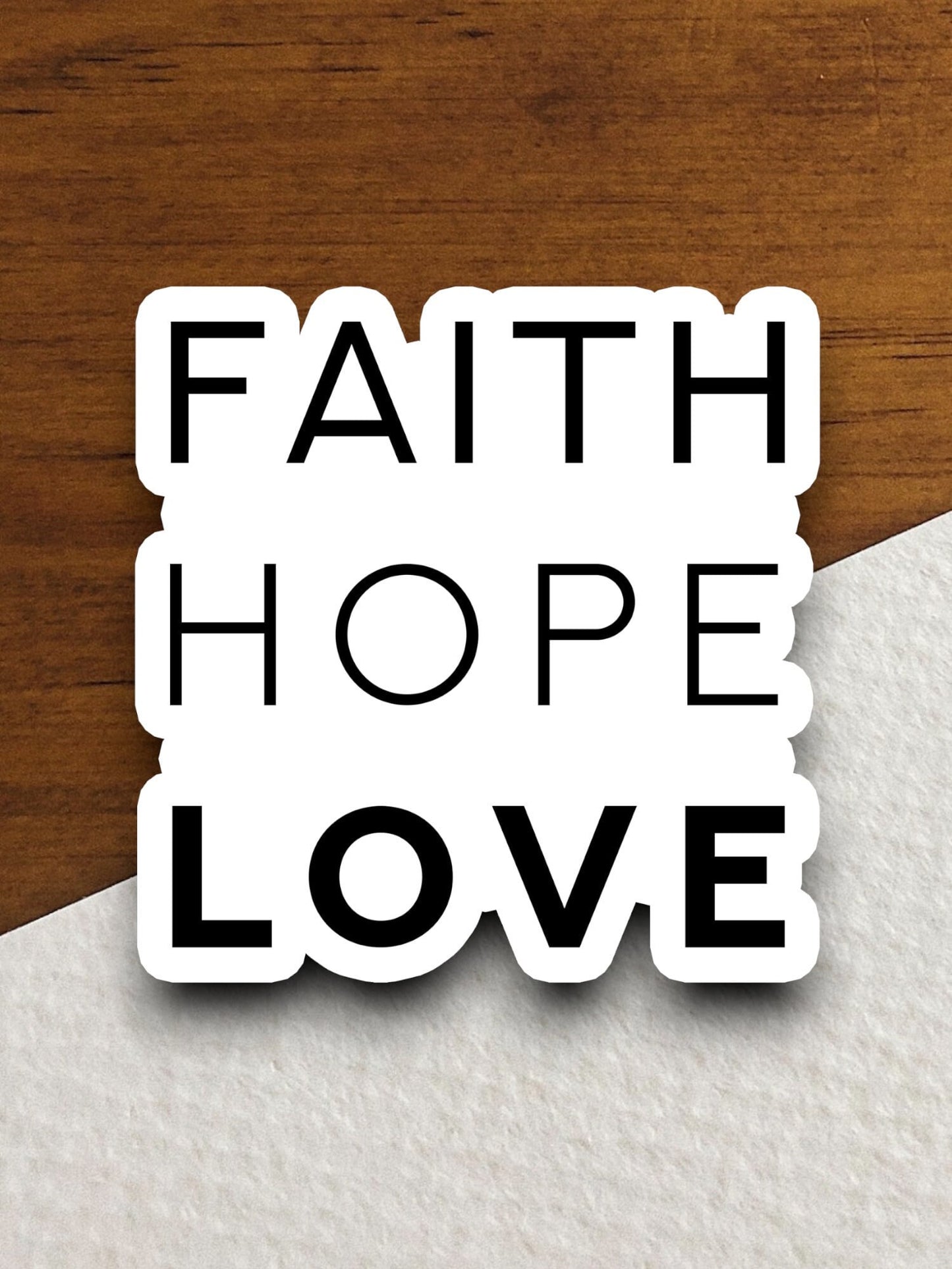 Faith hope love sticker, hope sticker, Religious Sticker, Faith Sticker, Worship Sticker, Christian Sticker, Scripture Sticker, Room Décor