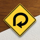 270-degree loop  road sign stickers, Room Decor, Traffic Sticker, Road Sign Decoration, Road Work Signs, Building Signs, Traffic Sign