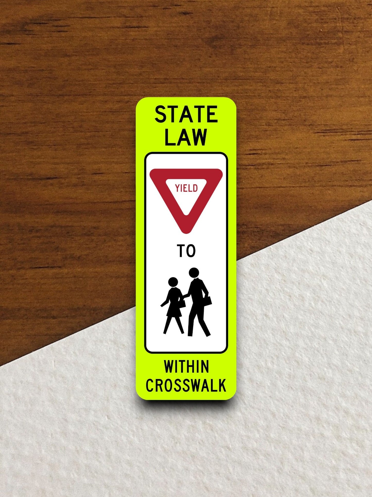 In-street school crossing  road sign stickers, Room Décor Traffic Sticker, Road Sign Decoration Road Work Signs, Building Signs