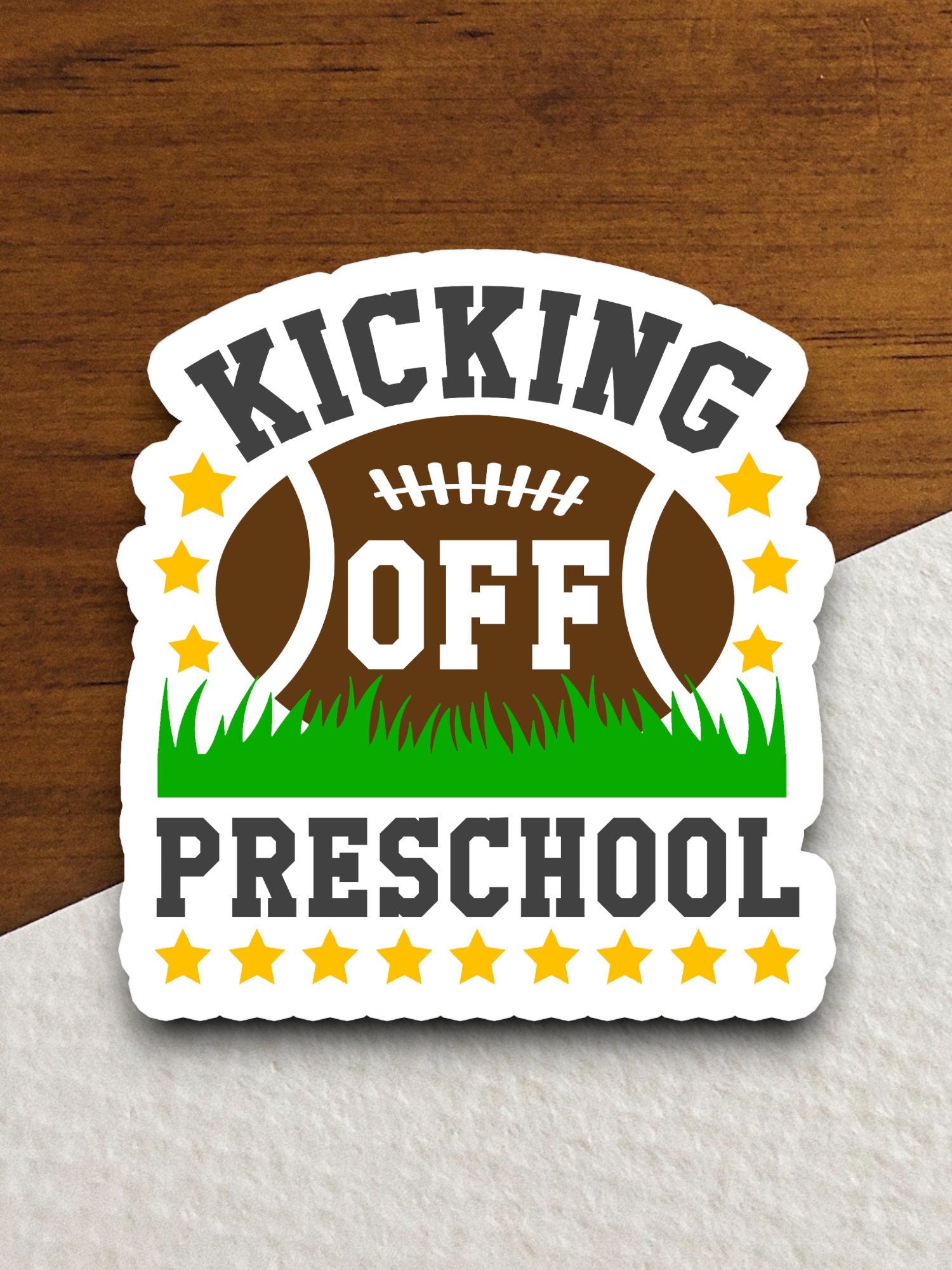 Kicking Off Preschool Sticker, Teacher Sticker, Education Sticker, School Sticker, Cute Sticker, Pre-school Sticker, Back to School