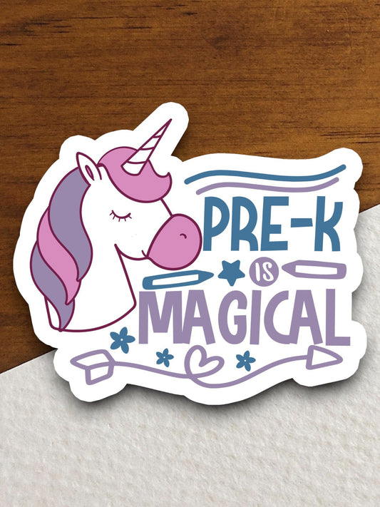 Pre-K is Magical Sticker, Teacher Sticker, Education Sticker, School Sticker, Cute Sticker, Room Decor, Kindergarten Sticker, Back to School