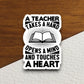 A Teacher Takes the Hand Opens a Mind and Touches a Heart Sticker, Teacher Sticker, Education Sticker, School Sticker, Back to School