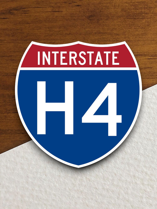 Interstate route  h4 sticker, Interstate Highway Sign Expressway Stickers, Highway Sign Road Trip Sticker, Room Décor