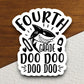 Fourth Grade Shark Doo Doo Doo Doo Sticker, Teacher Sticker, Education Sticker, School Sticker, Cute Sticker, Room Decor, Back to School