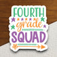 Fourth Grade Squad Education Sticker, Teacher Sticker, Education Sticker, School Sticker, Cute Sticker, Room Decor