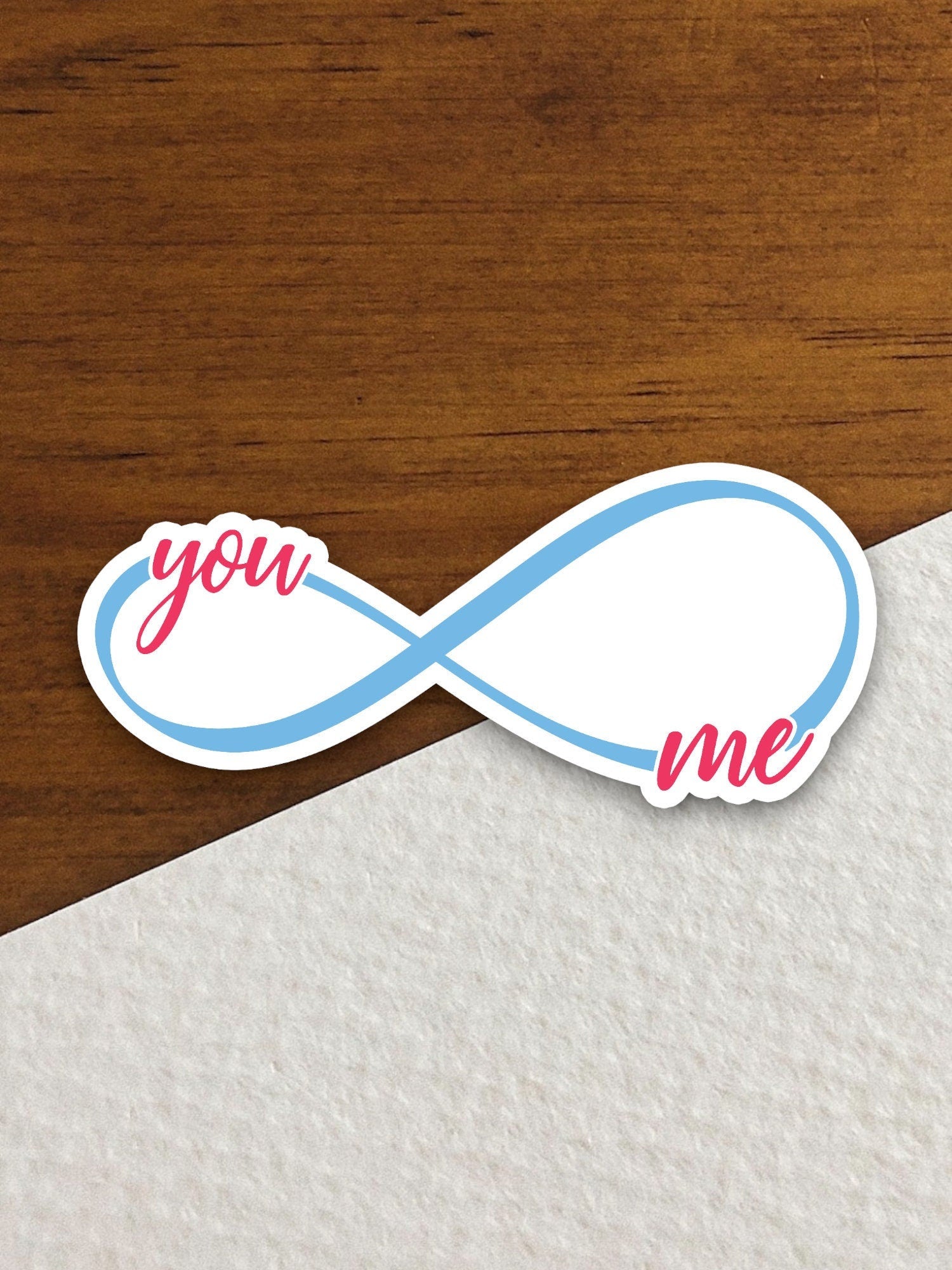 Forever you and me sticker, Religious Sticker, Faith Sticker, Worship Sticker, Christian Sticker, Scripture Sticker, infinity sticker