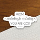 From everlasting to everlasting you are God sticker, Religious Sticker, Faith Sticker, Worship Sticker, Christian Sticker, Scripture Sticker