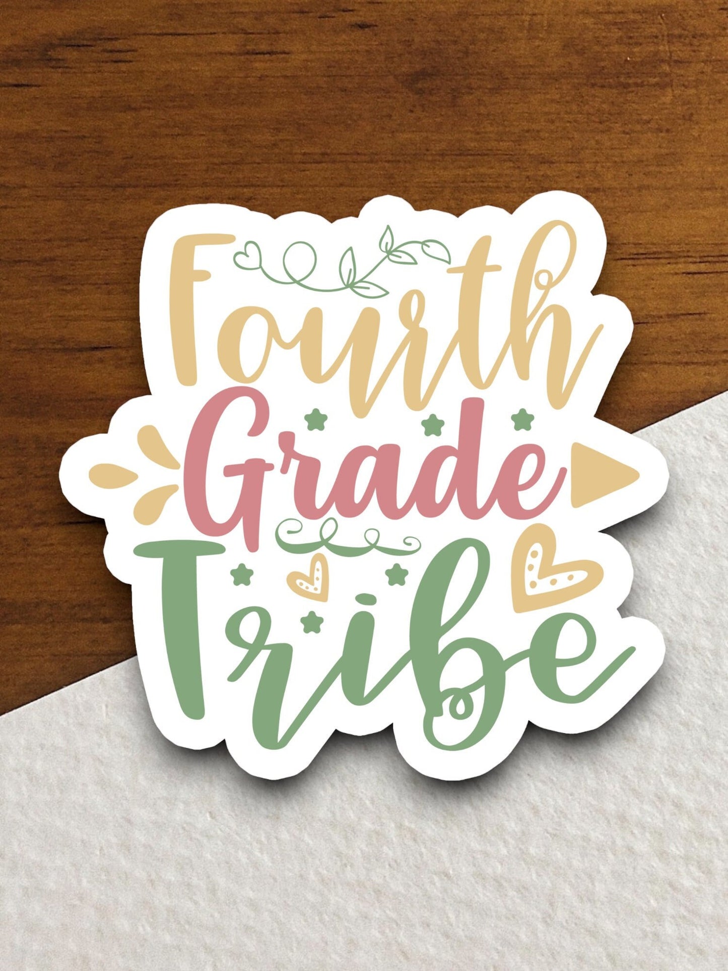 Fourth Grade Tribe Sticker, Teacher Sticker, Education Sticker, School Sticker, Cute Sticker, Room Decor