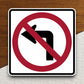 No left turn  road sign stickers, Room Decor, Traffic Sticker, Road Sign Decoration, Road Work Signs, Traffic Sign