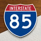 Interstate route  85 sticker,, Interstate Highway Sign Expressway Stickers, Highway Sign Road Trip Sticker, Room Décor