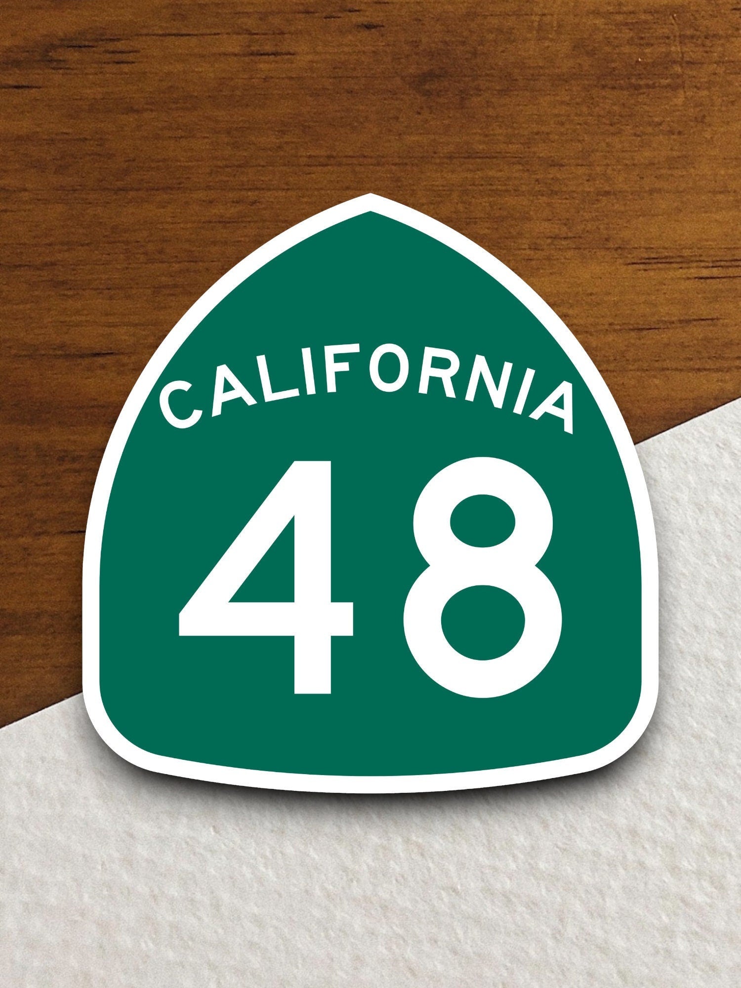 California state route 48 road sign sticker, road trip sticker, highway sign, room decor, travel sticker