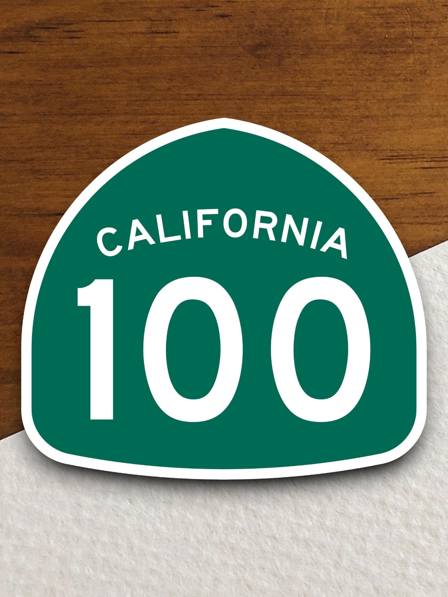 California state route 100 road sign sticker, road trip sticker, highway sign, room decor, travel sticker