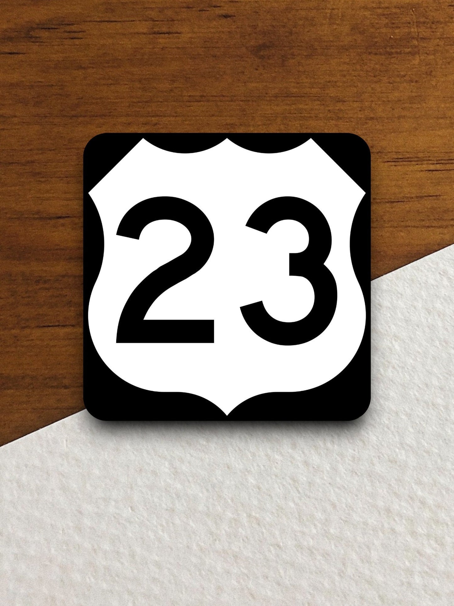 United States route 23 road sign sticker, road trip sticker, highway sign, room decor, travel sticker