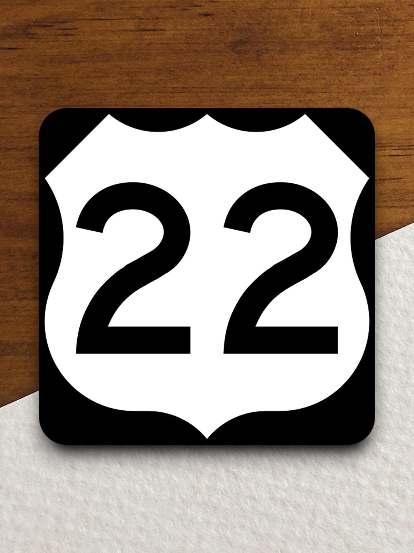 United States route 22 road sign sticker, road trip sticker, highway sign, room decor, travel sticker