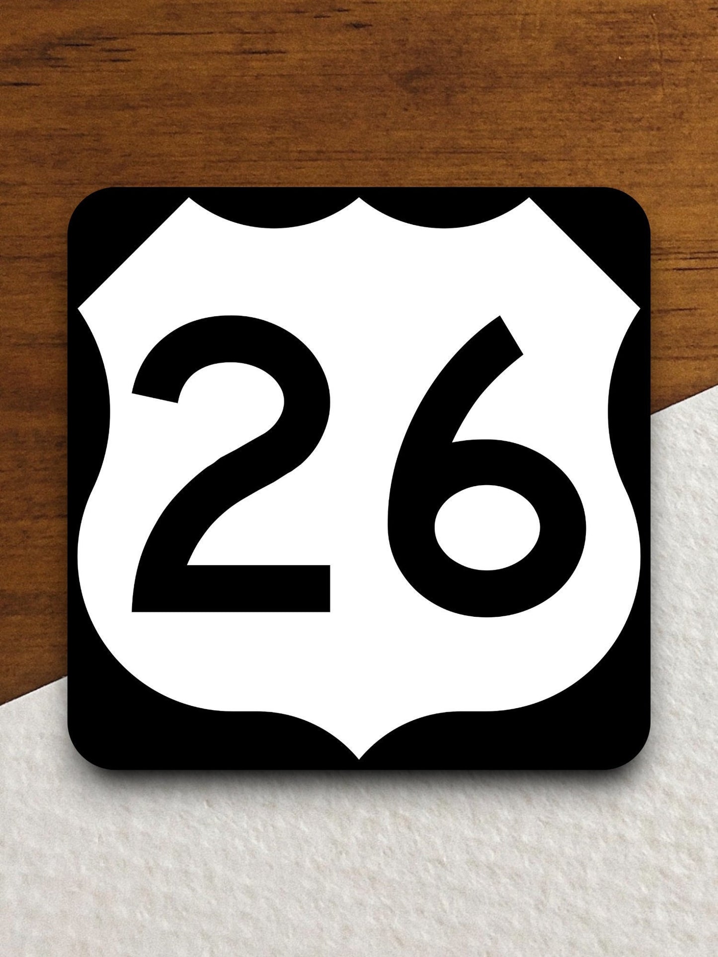 United States route 26 road sign sticker, road trip sticker, highway sign, room decor, travel sticker