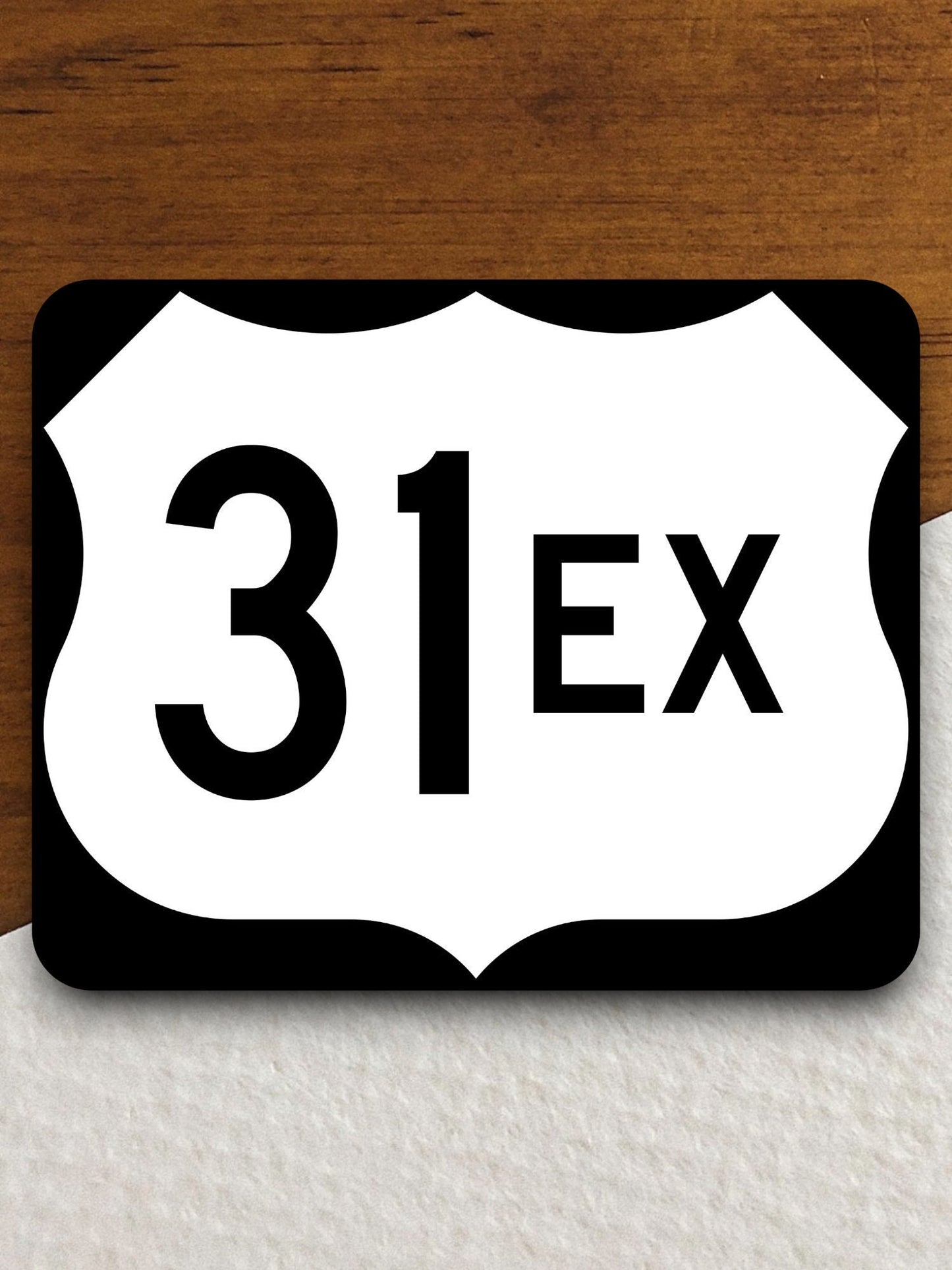 United States route 31ex road sign sticker, road trip sticker, highway sign, room decor, travel sticker