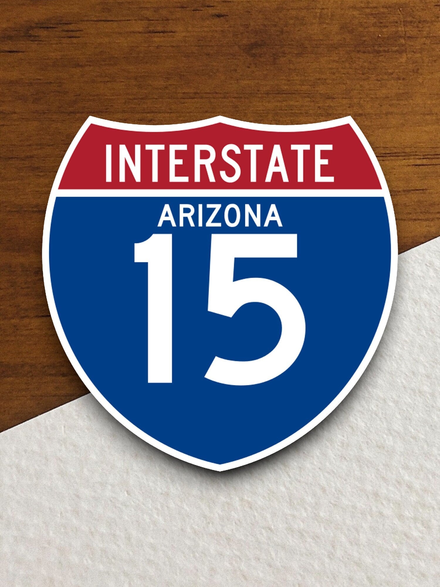 Interstate route  15 arizona sticker, Interstate Highway Sign Expressway Stickers, Highway Sign Road Trip Sticker, Room Décor