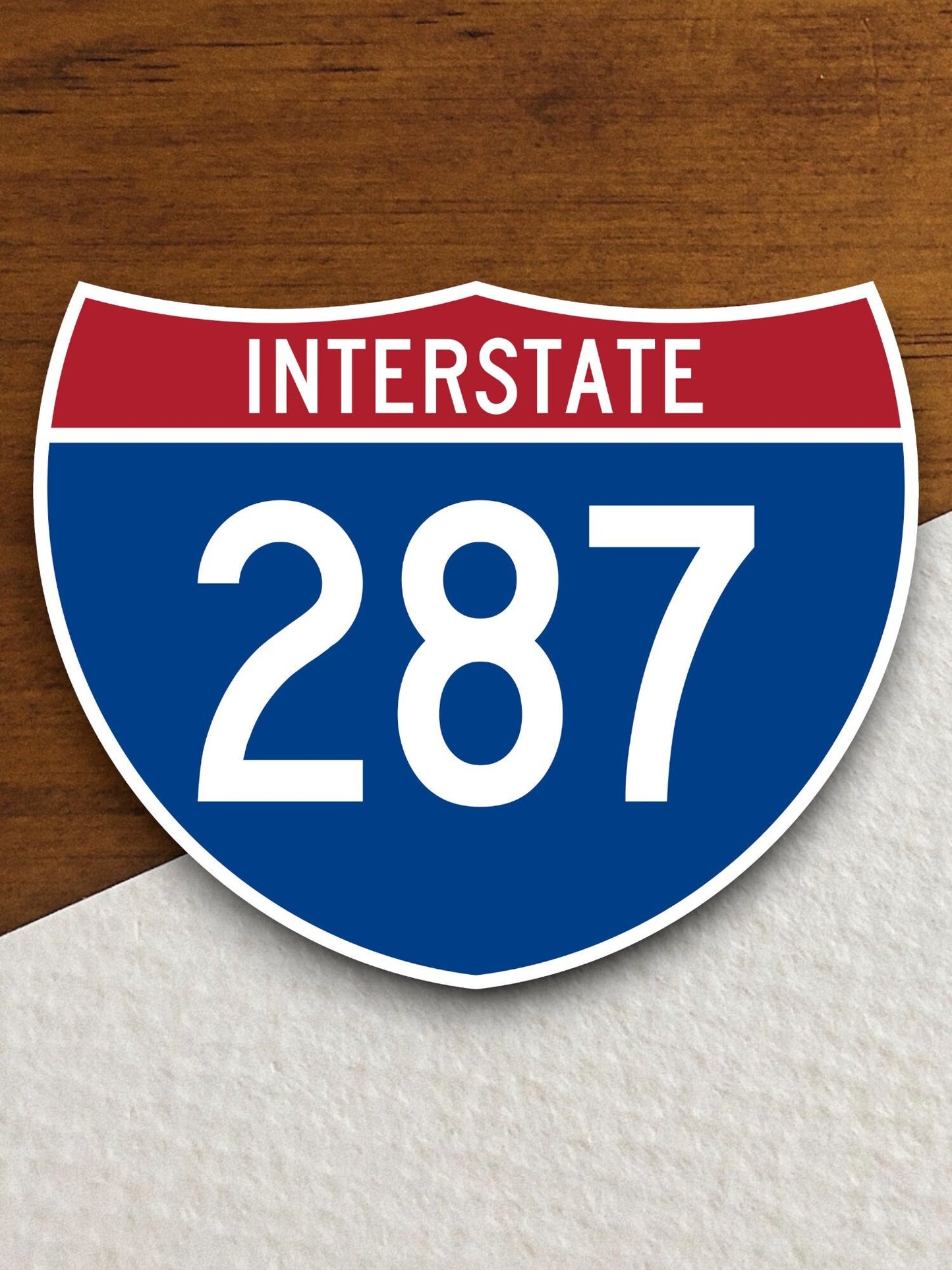 Interstate route  287 sticker, Interstate Highway Sign Expressway Stickers, Highway Sign Road Trip Sticker, Room Décor