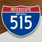 Interstate route  515 nevada sticker, Interstate Highway Sign Expressway Stickers, Highway Sign Road Trip Sticker, Room Décor