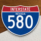 Interstate route  580 nevada sticker, Interstate Highway Sign Expressway Stickers, Highway Sign Road Trip Sticker, Room Décor