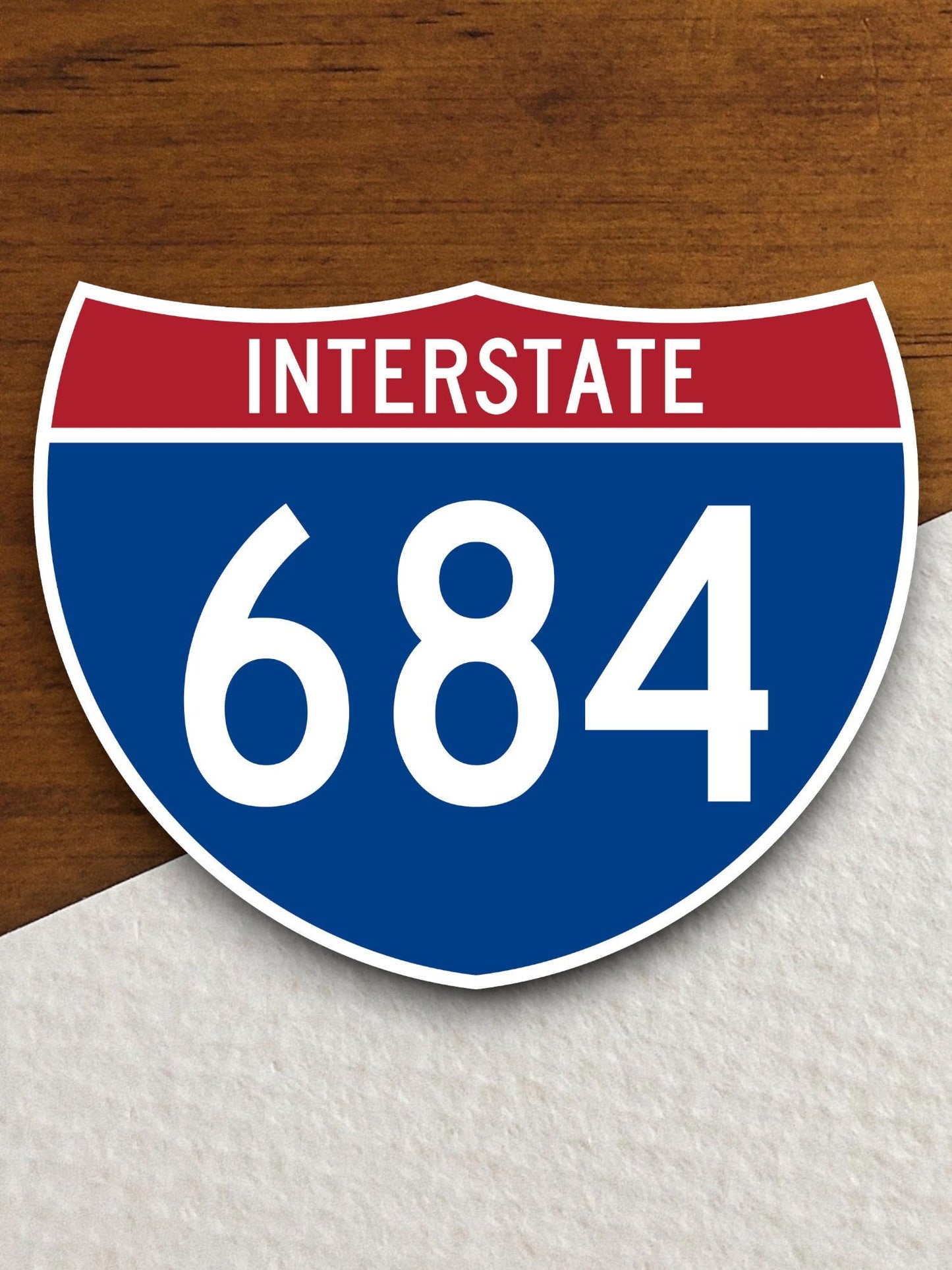 Interstate route  684 sticker, Interstate Highway Sign Expressway Stickers, Highway Sign Road Trip Sticker, Room Décor