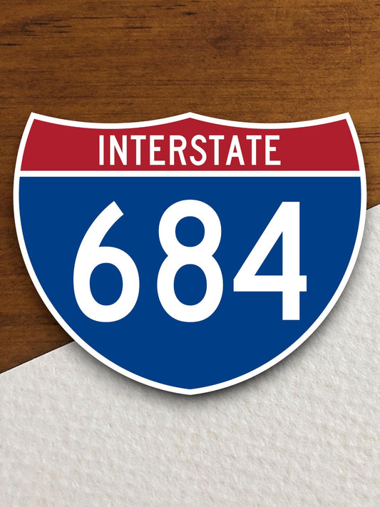 Interstate route  684 sticker, Interstate Highway Sign Expressway Stickers, Highway Sign Road Trip Sticker, Room Décor