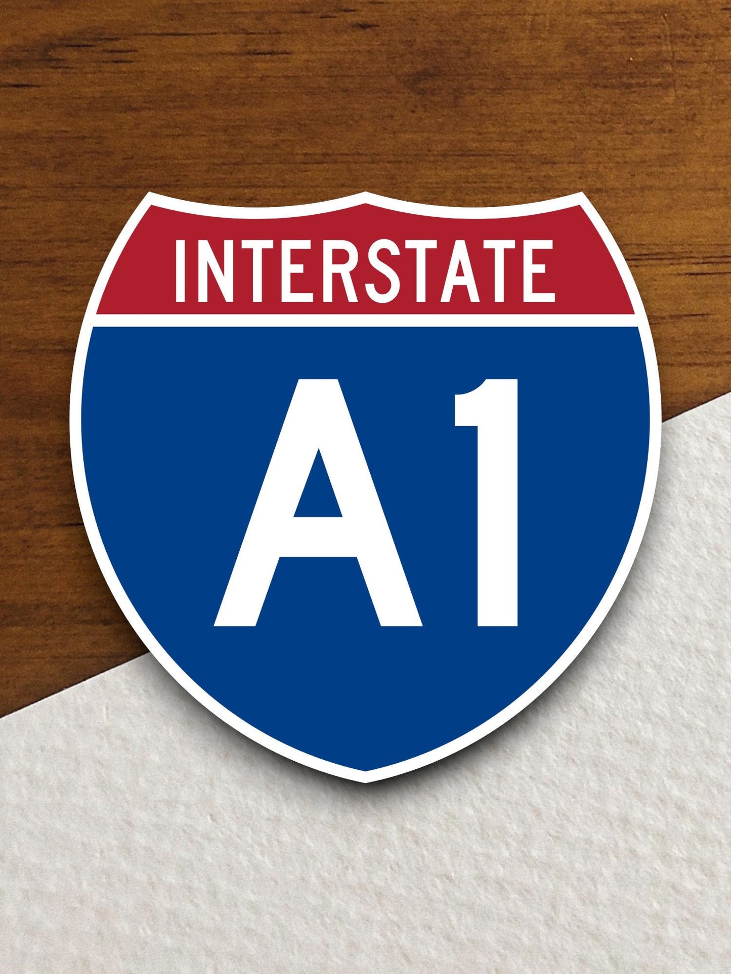 Interstate route  a1 sticker, Interstate Highway Sign Expressway Stickers, Highway Sign Road Trip Sticker, Room Décor