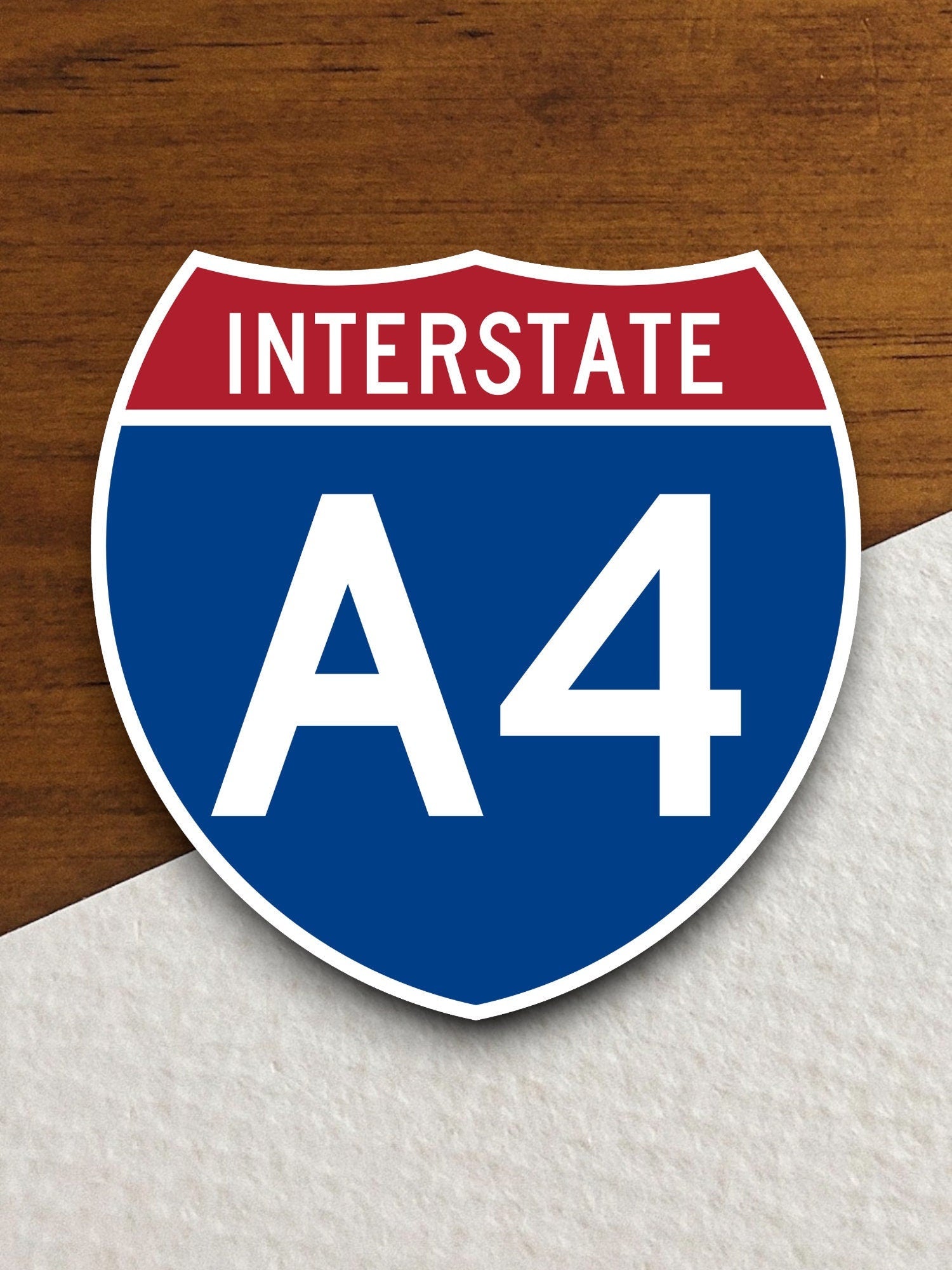 Interstate route  a4 sticker, Interstate Highway Sign Expressway Stickers, Highway Sign Road Trip Sticker, Room Décor