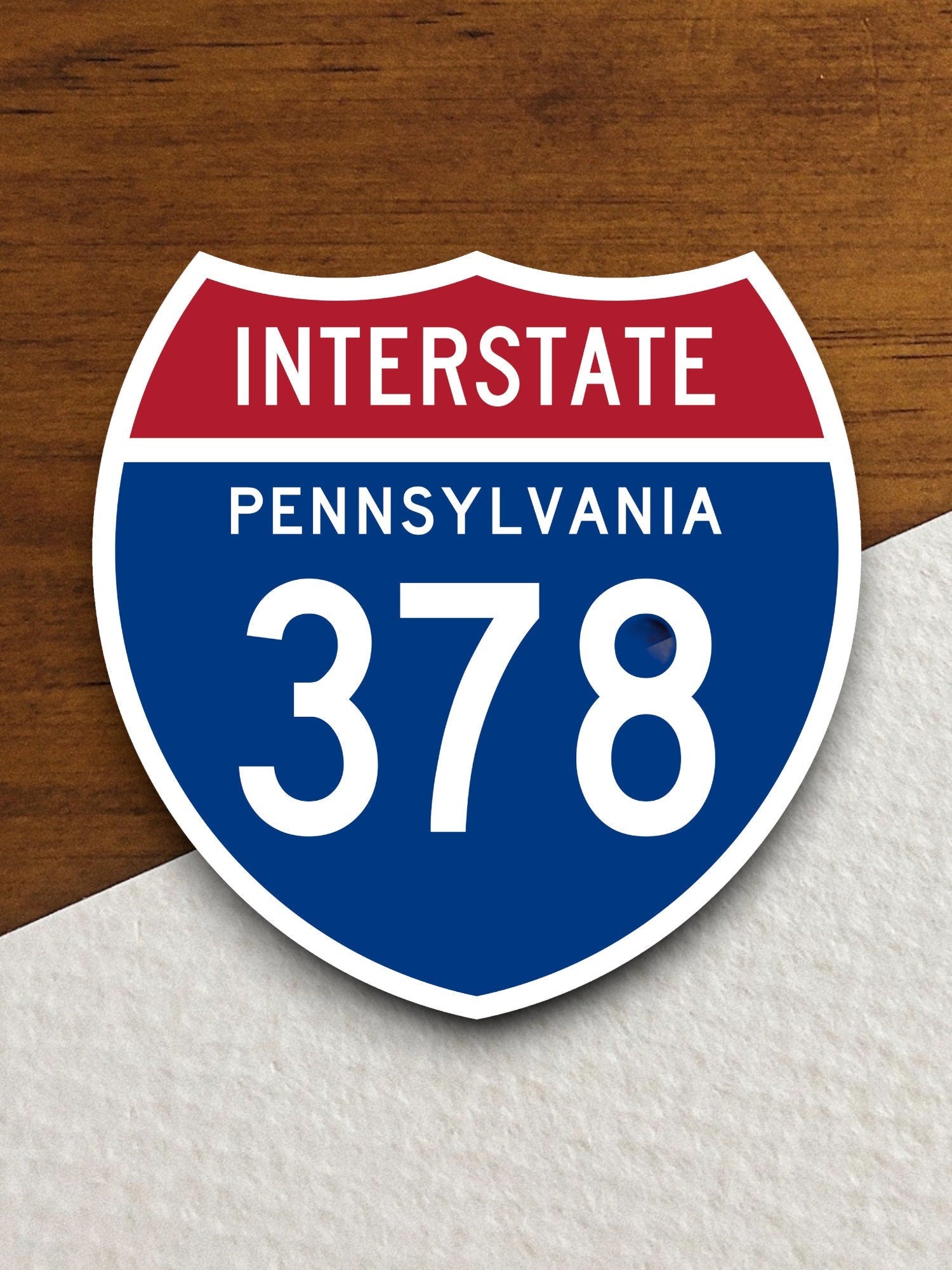 Interstate route  378 pennsylvania sticker, Interstate Highway Sign Expressway Stickers, Highway Sign Road Trip Sticker, Room Décor