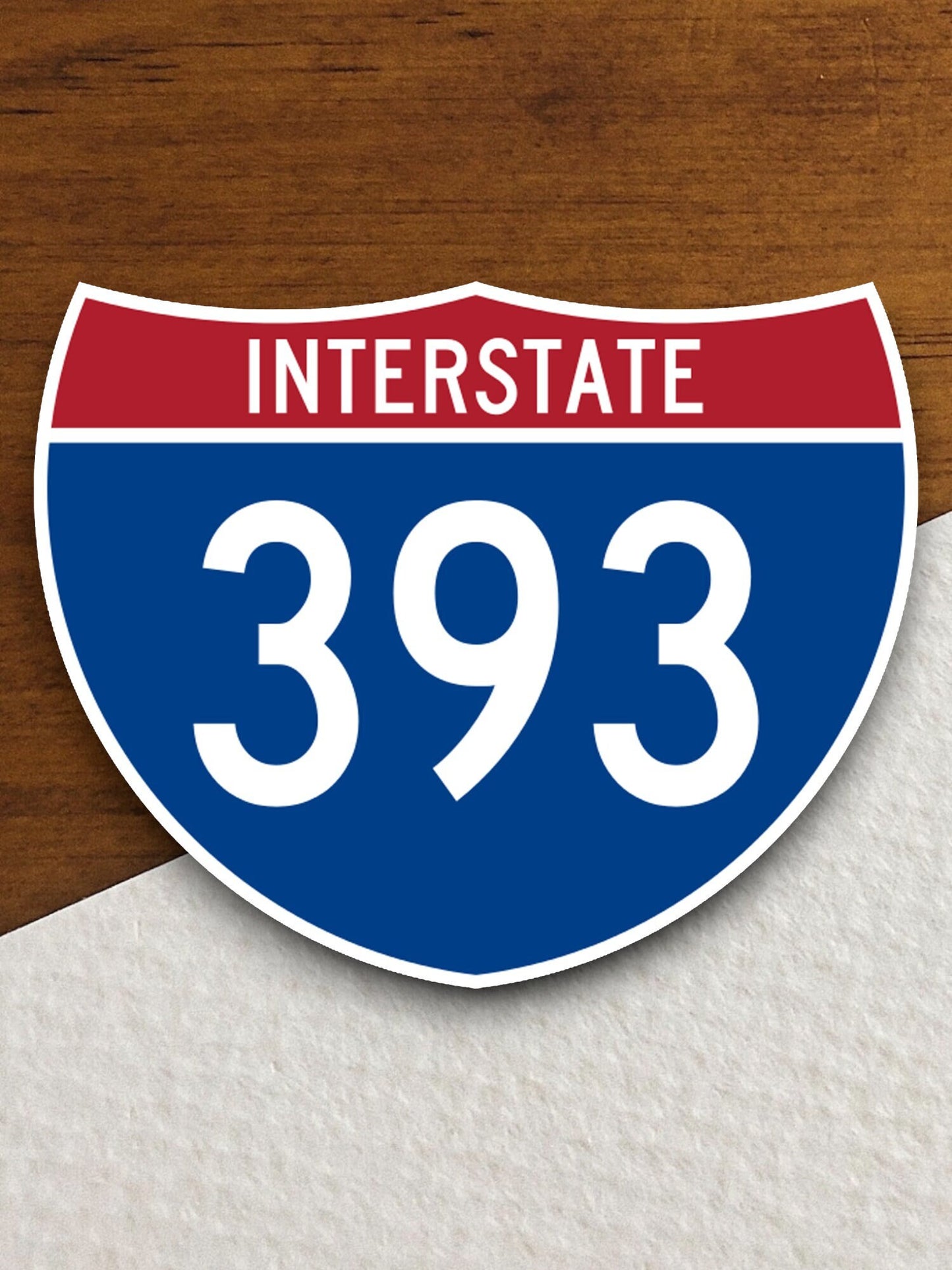 Interstate route  393 sticker, Interstate Highway Sign Expressway Stickers, Highway Sign Road Trip Sticker, Room Décor