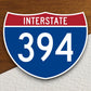 Interstate route  394 sticker, Interstate Highway Sign Expressway Stickers, Highway Sign Road Trip Sticker, Room Décor