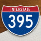 Interstate route  395 sticker, Interstate Highway Sign Expressway Stickers, Highway Sign Road Trip Sticker, Room Décor