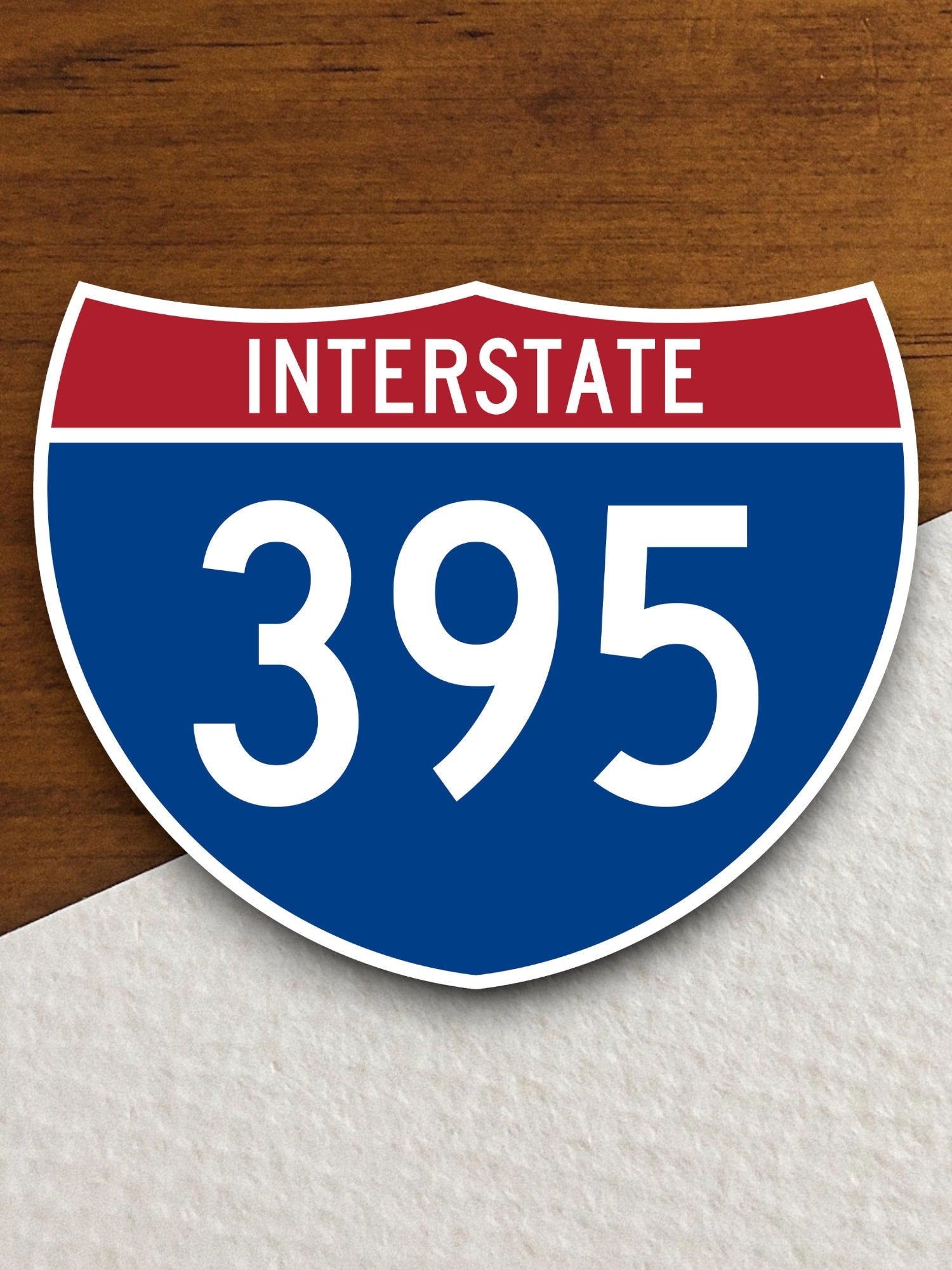 Interstate route  395 sticker, Interstate Highway Sign Expressway Stickers, Highway Sign Road Trip Sticker, Room Décor