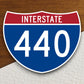 Interstate route  440 sticker, Interstate Highway Sign Expressway Stickers, Highway Sign Road Trip Sticker, Room Décor