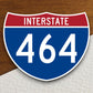 Interstate route  464 sticker, Interstate Highway Sign Expressway Stickers, Highway Sign Road Trip Sticker, Room Décor