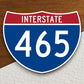 Interstate route  465 sticker, Interstate Highway Sign Expressway Stickers, Highway Sign Road Trip Sticker, Room Décor