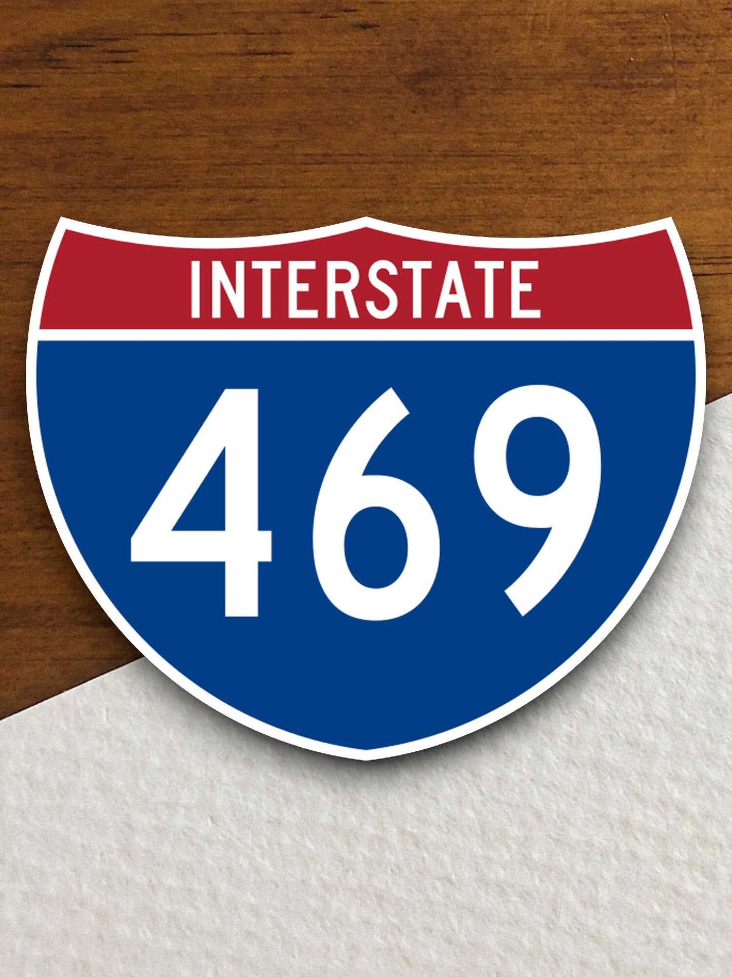 Interstate route  469 sticker, Interstate Highway Sign Expressway Stickers, Highway Sign Road Trip Sticker, Room Décor