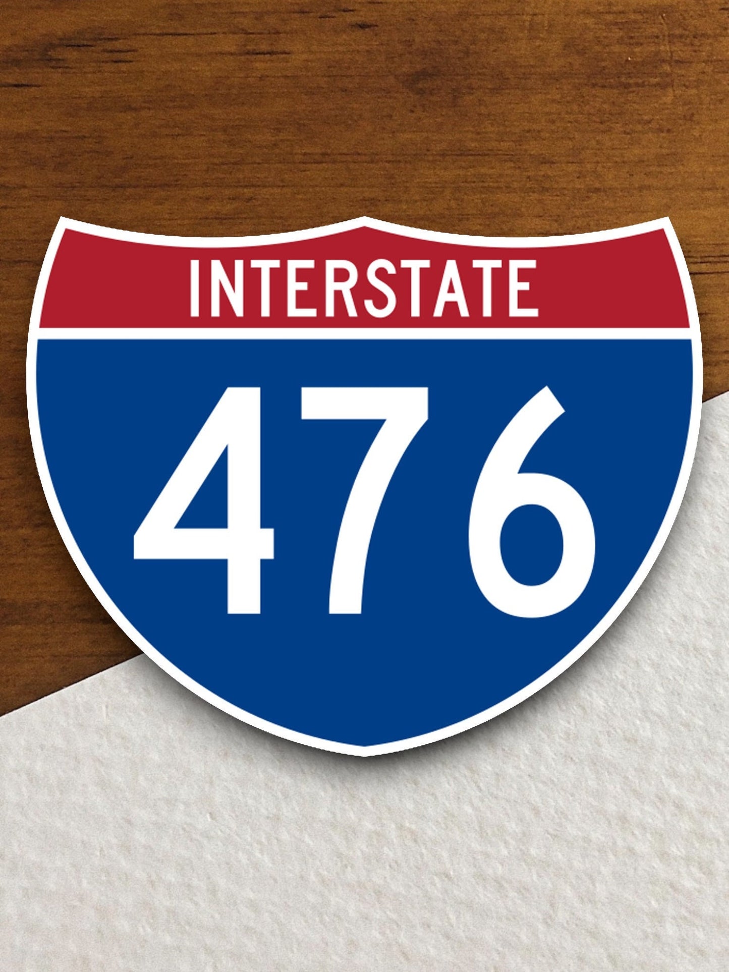 Interstate route  476 sticker, Interstate Highway Sign Expressway Stickers, Highway Sign Road Trip Sticker, Room Décor