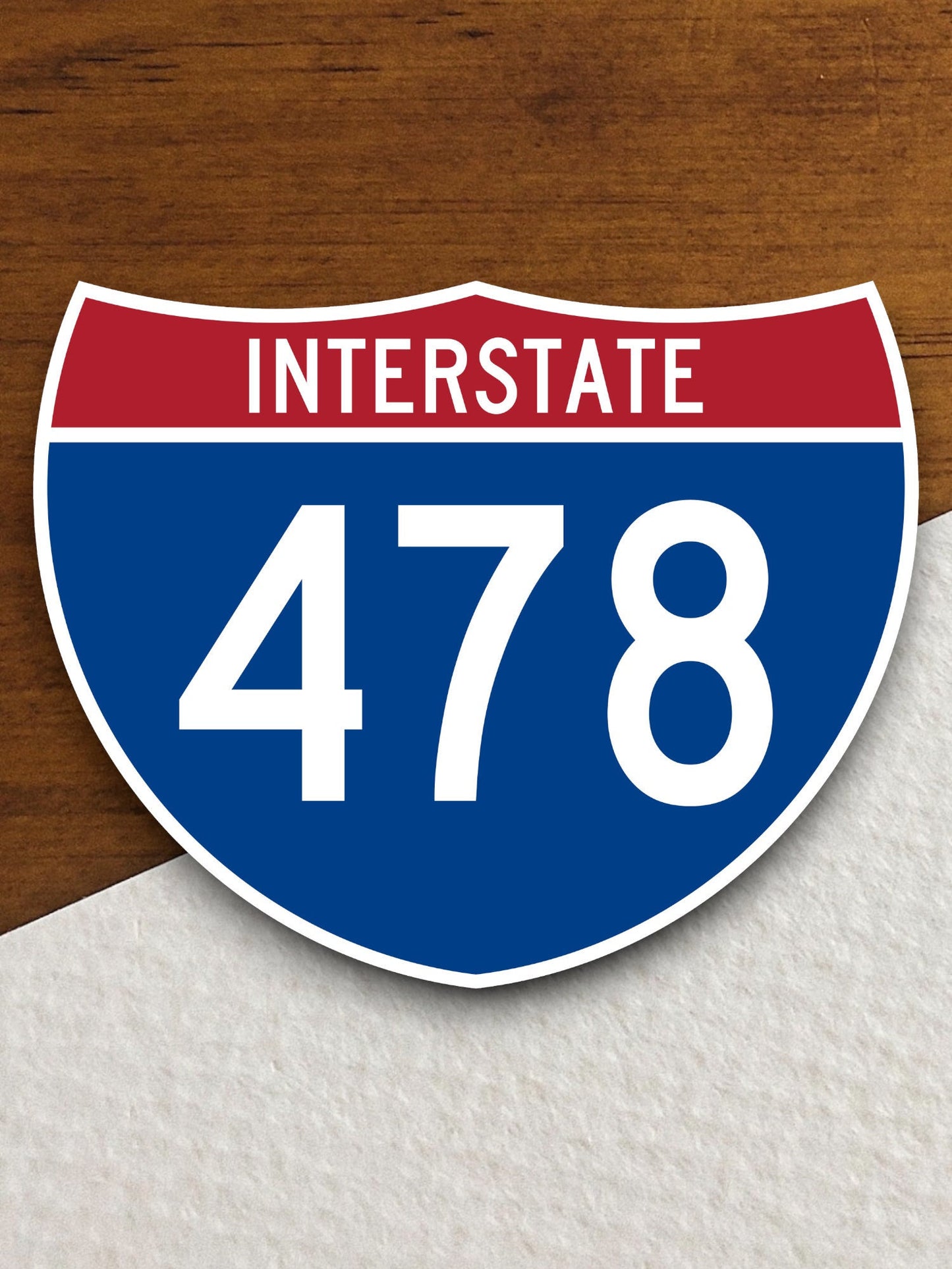 Interstate route  478 sticker, Interstate Highway Sign Expressway Stickers, Highway Sign Road Trip Sticker, Room Décor