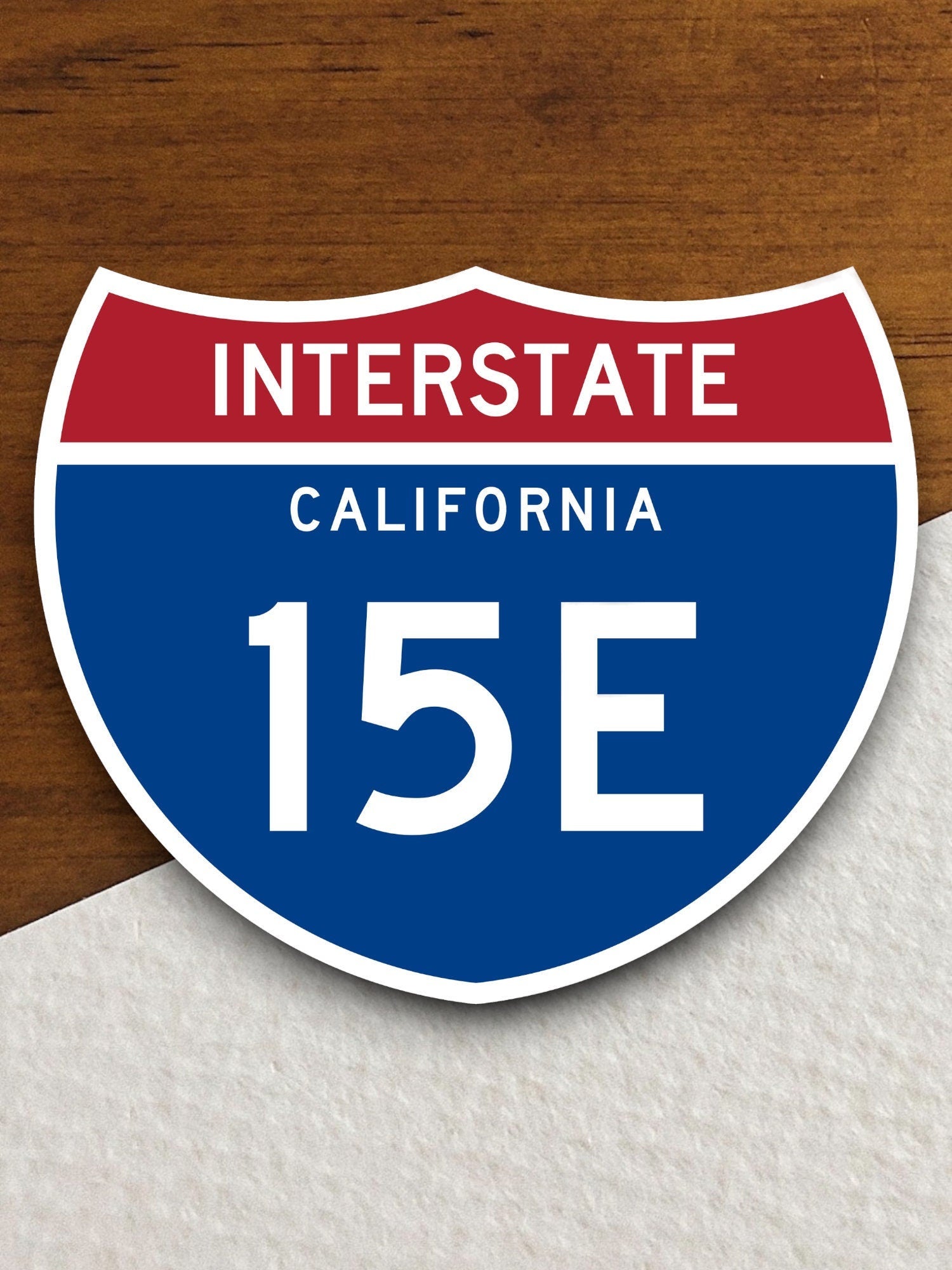 Interstate route  15e california sticker, California sticker, Interstate Highway Sign Expressway Stickers, Highway Sign Road Trip Sticker