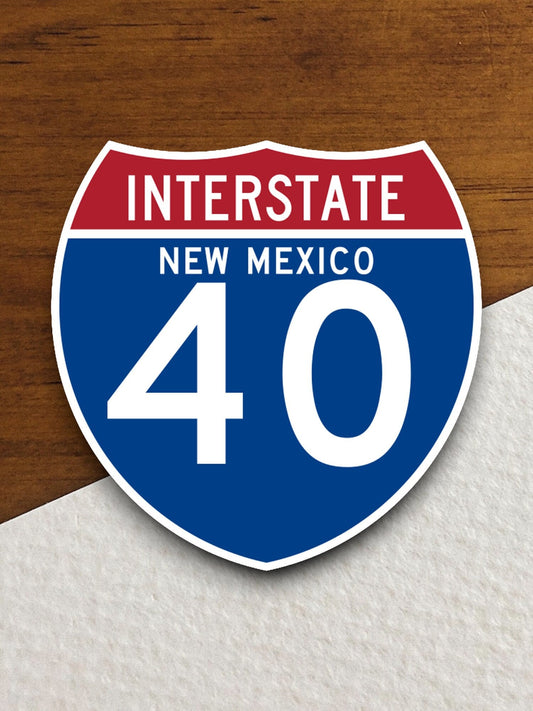 Interstate route  40 new mexico sticker, Interstate Highway Sign Expressway Stickers, Highway Sign Road Trip Sticker, Room Décor