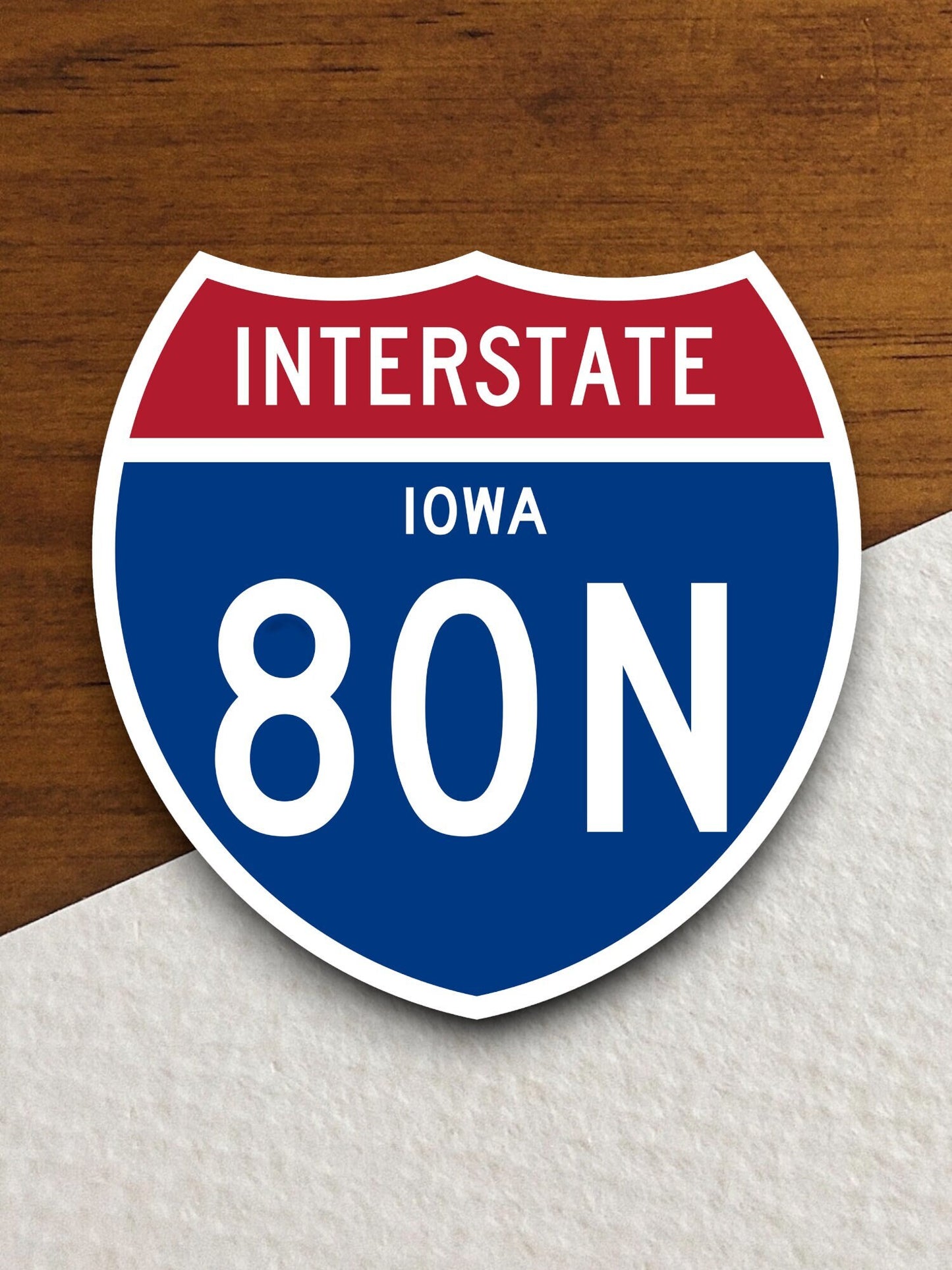 Interstate route  80n iowa sticker, Interstate Highway Sign Expressway Stickers, Highway Sign Road Trip Sticker, Room Décor