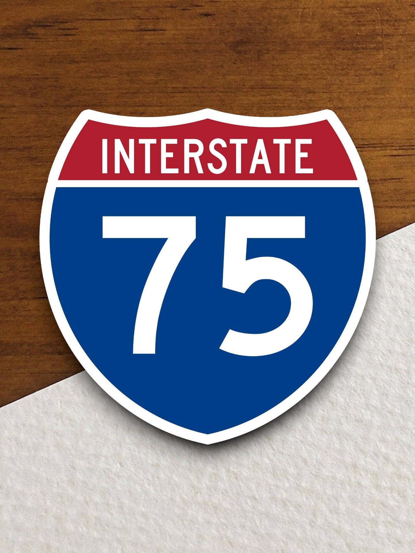 Interstate route  75 sticker, Interstate Highway Sign Expressway Stickers, Highway Sign Road Trip Sticker, Room Décor