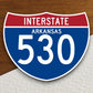 Interstate route  530 arkansas sticker, Interstate Highway Sign Expressway Stickers, Highway Sign Road Trip Sticker, Room Décor