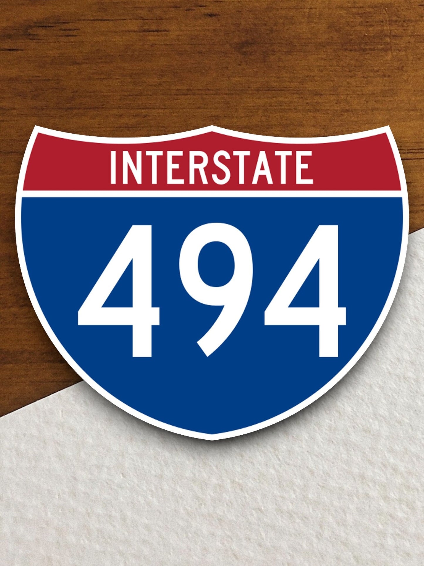 Interstate route  494 sticker, Interstate Highway Sign Expressway Stickers, Highway Sign Road Trip Sticker, Room Décor