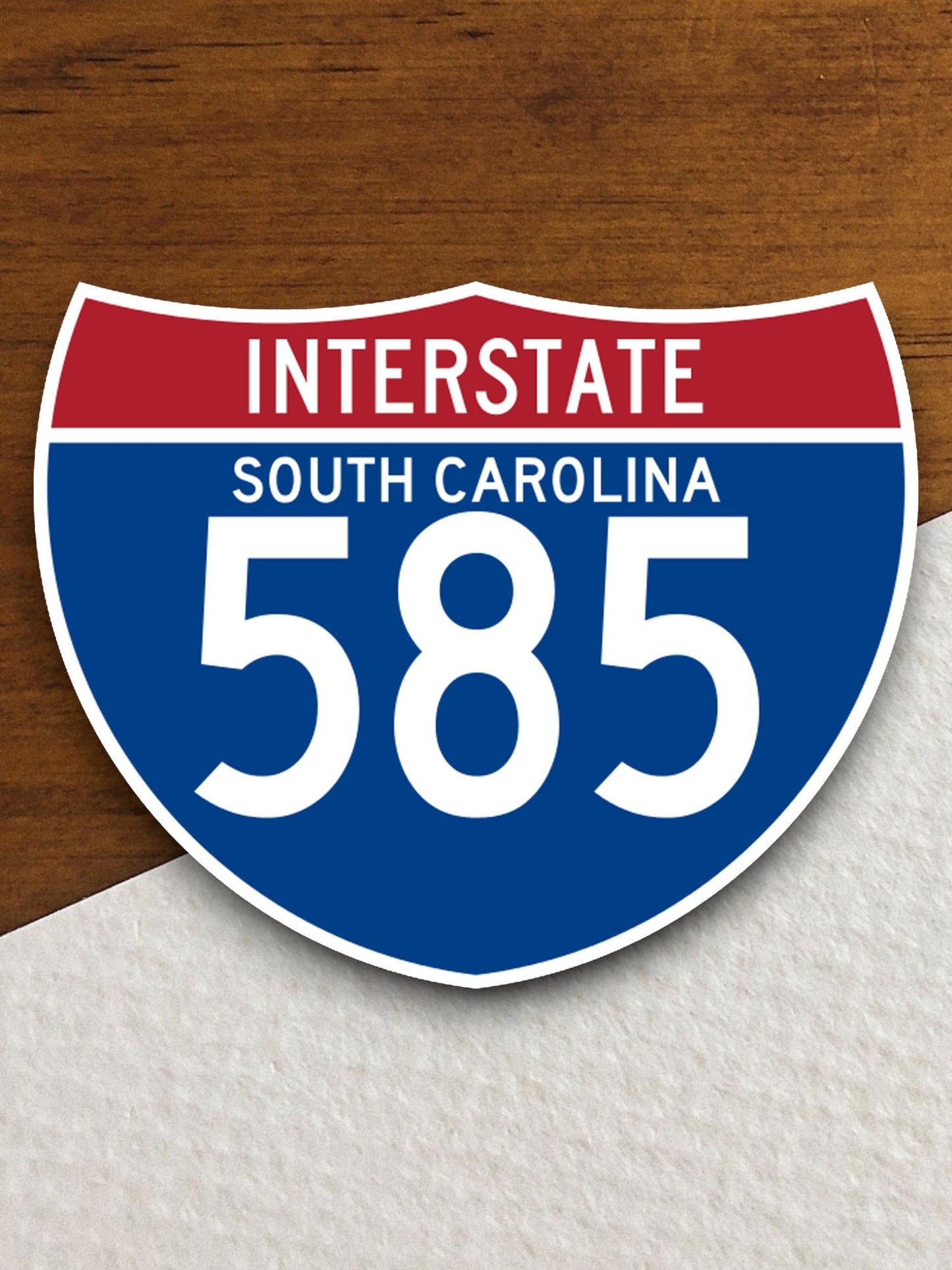 Interstate route  585 south carolina sticker, Interstate Highway Sign Expressway Stickers, Highway Sign Road Trip Sticker, Room Décor