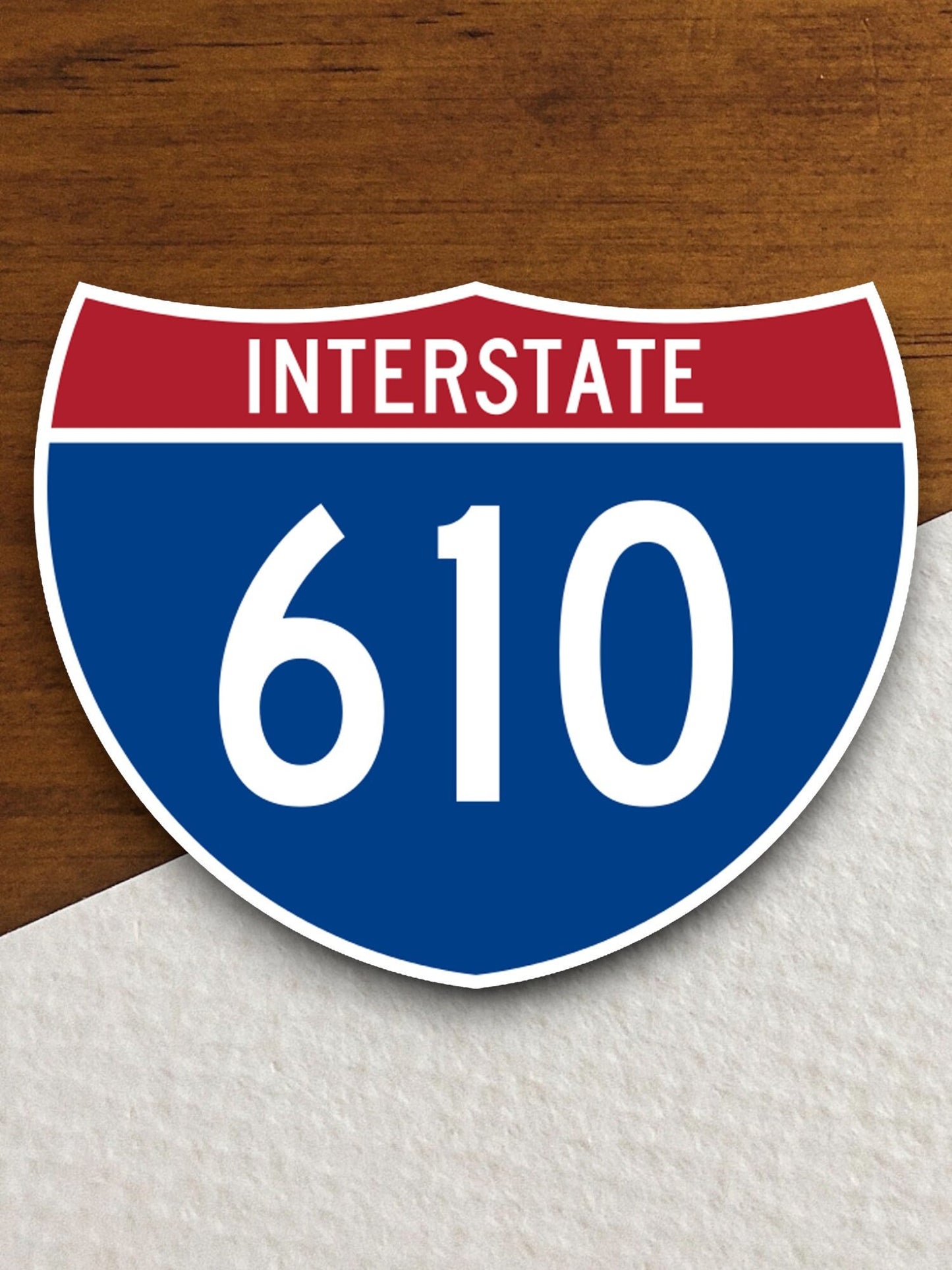 Interstate route  610 sticker,, Interstate Highway Sign Expressway Stickers, Highway Sign Road Trip Sticker, Room Décor