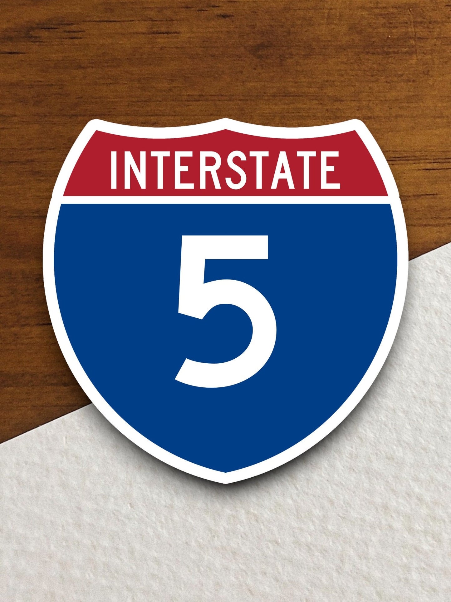 Interstate route 5 sticker, Interstate Highway Sign Expressway Stickers, Highway Sign Road Trip Sticker, Room Décor